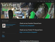 Tablet Screenshot of letspainttv.com